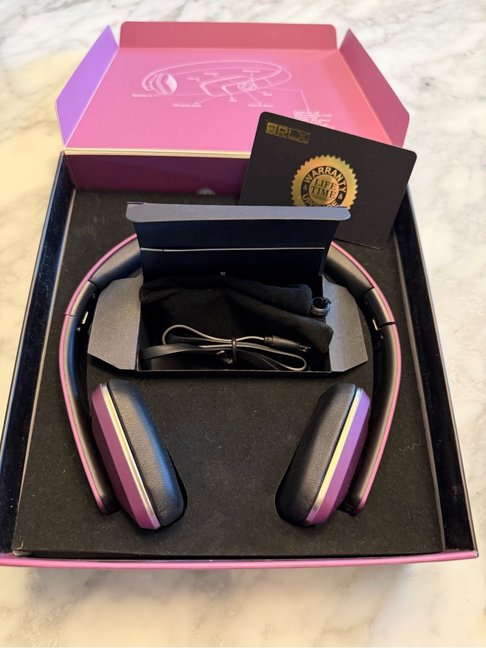 RLX100 Wireless Over-Ear Headphones - purple